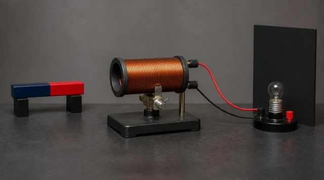Illustrative initial scene for Coil-induced light emission