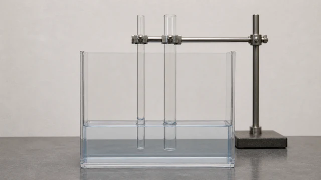 Illustrative initial scene for Capillary rise vs. diameter
